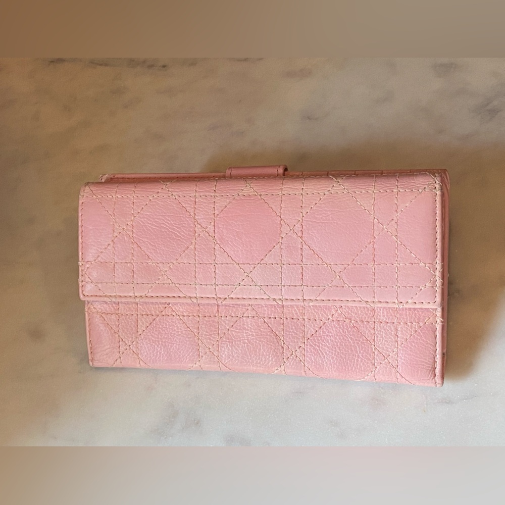 Dior Lady Dior pink Wallet - Picture 1 of 10